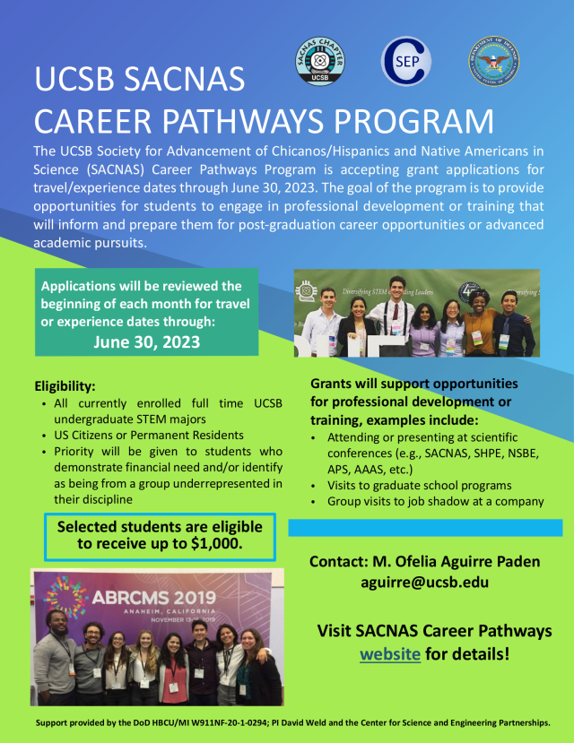 New website for the SACNAS Career Pathways CSEP